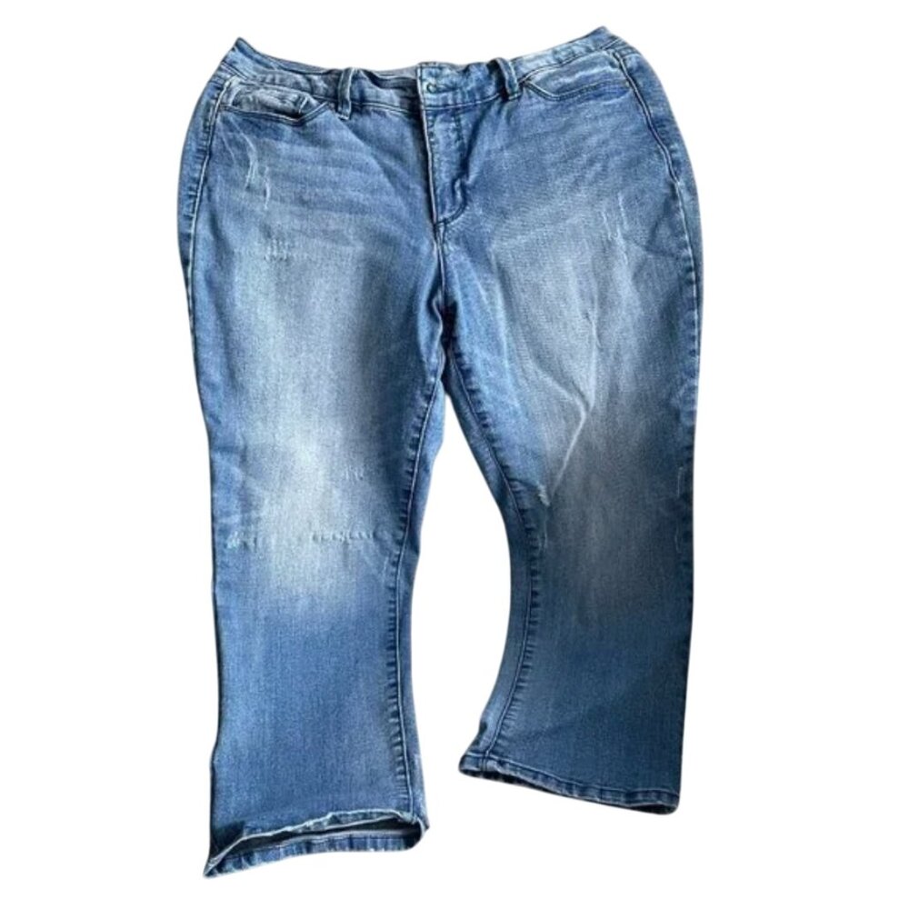 Vintage America Blue Cropped Jeans